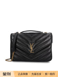 Saint Laurent Women's Saint Laurent YSL Loulou Large Bag in Black