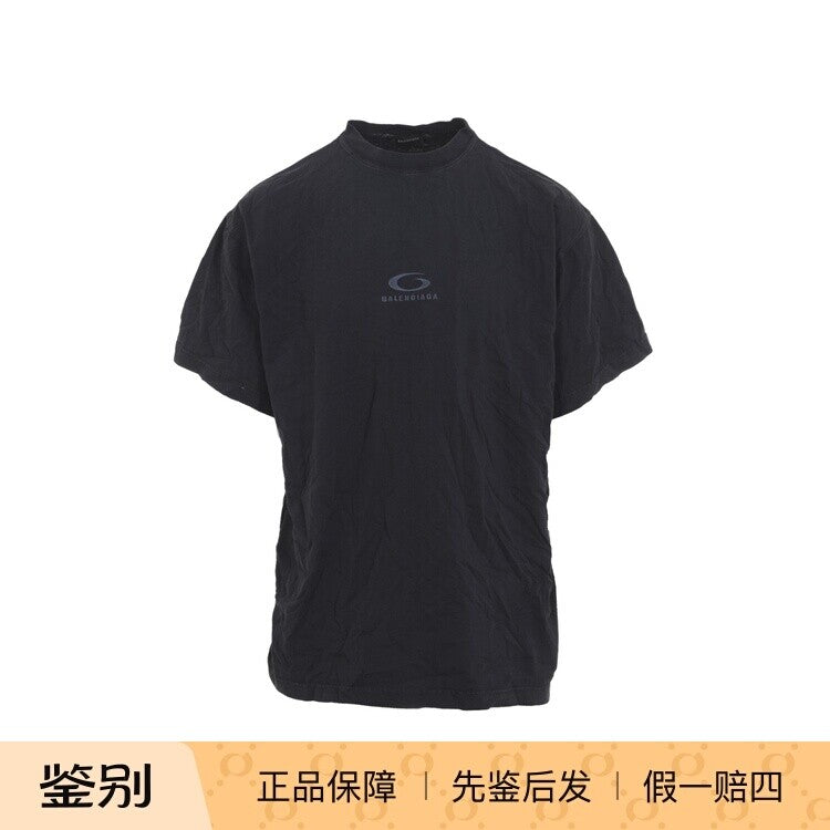 Balenciaga Men's Logo T-Shirt in Black