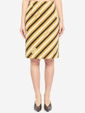 Gucci Women's Diagonal GG Longuette Skirt in Brown