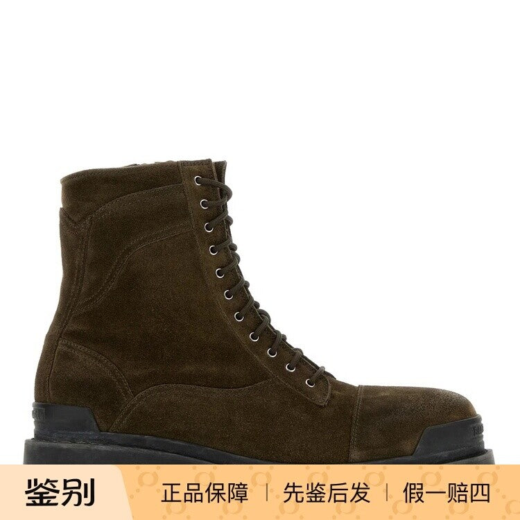 Balenciaga Men's Strike Boots in Brown