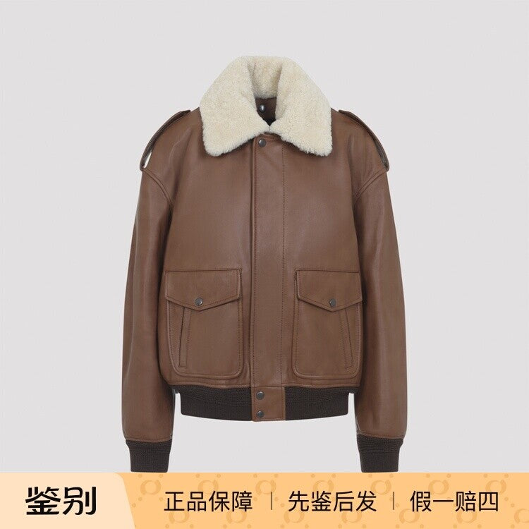 Saint Laurent Women's YSL Leather Jacket