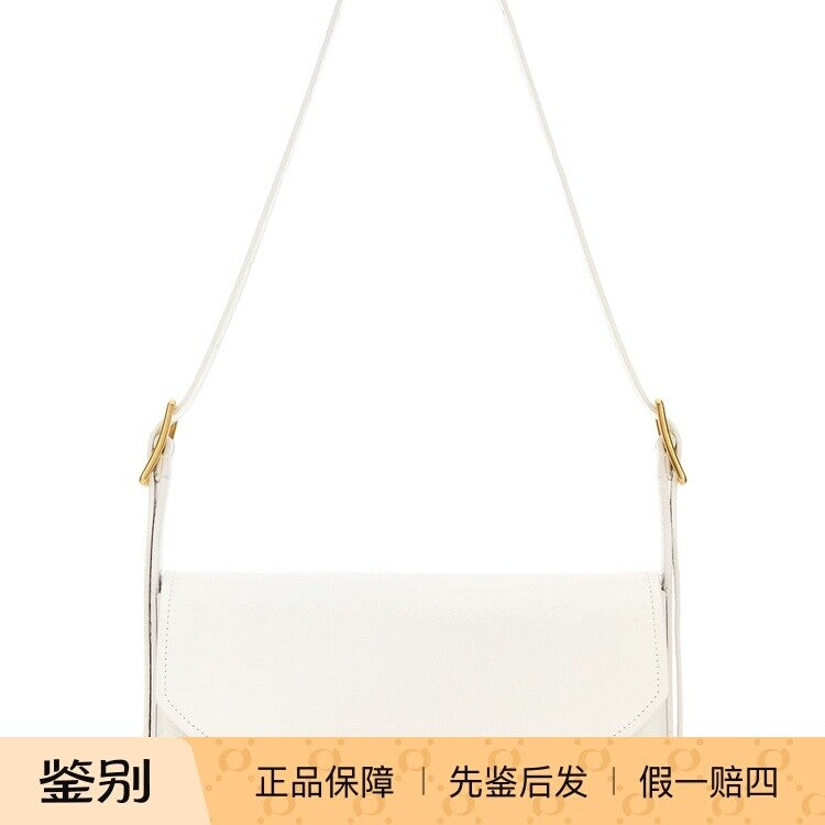 Balenciaga Women's Clicca Medium Shoulder Bag in White