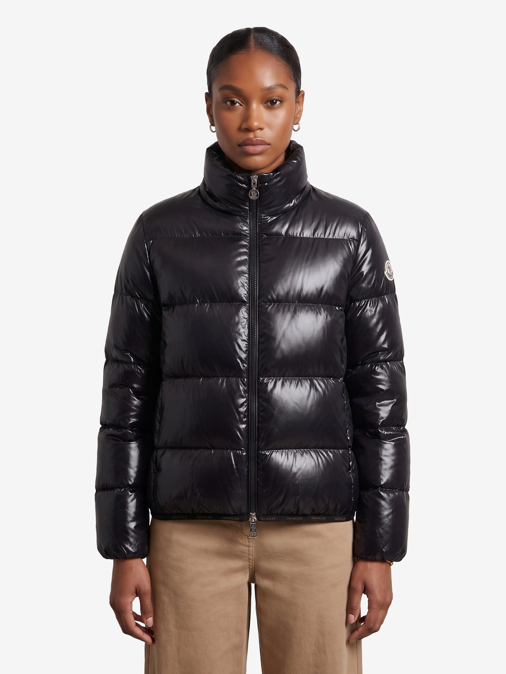 Moncler Women's Short Down Jacket Abbadia in Black