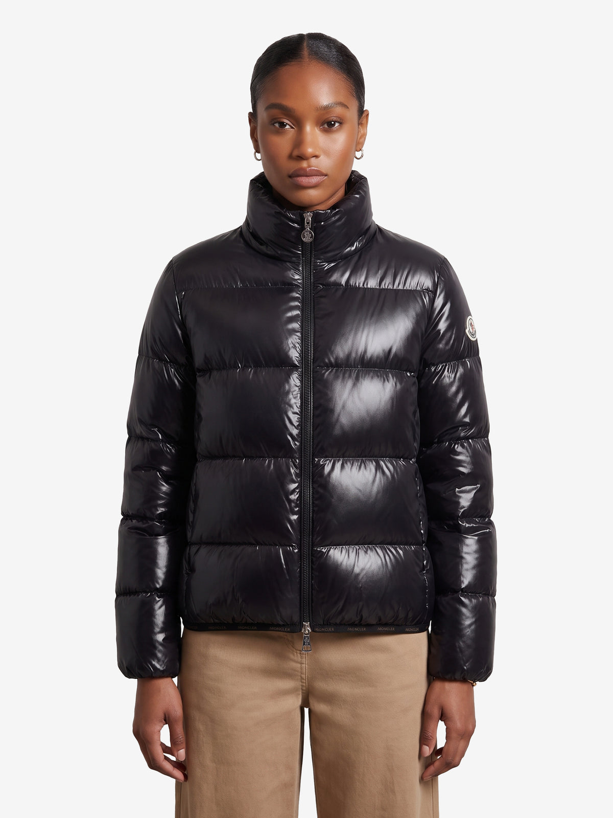 Moncler Women's Short Down Jacket Abbadia in Black