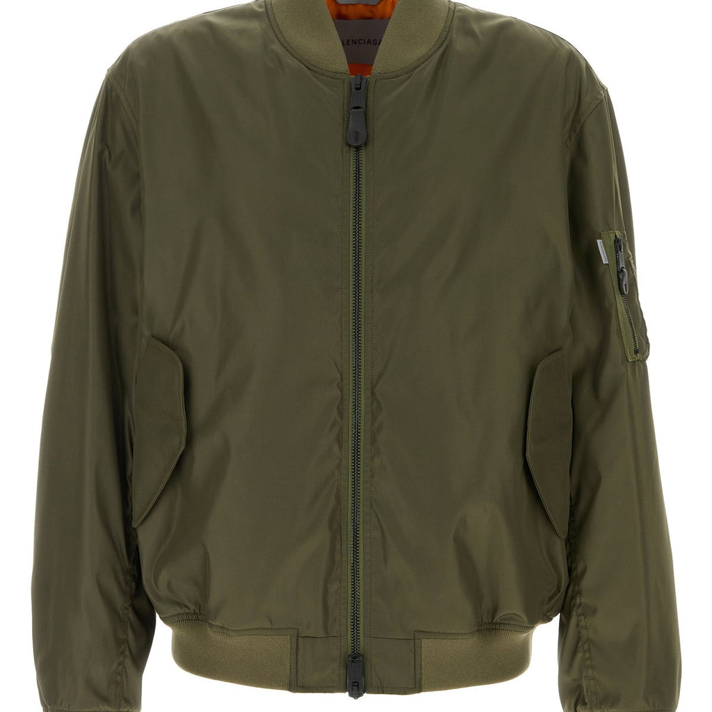 Balenciaga Men's Bomber Jacket in Olive