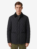 Burberry Men's Haddington Quilted Nylon Jacket in Black
