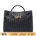 Bottega Veneta Women's Andiamo Medium Shoulder Bag in Black