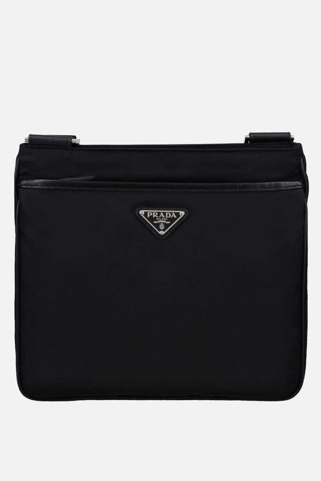 Prada Men's Crossbody Bag in Black Leather