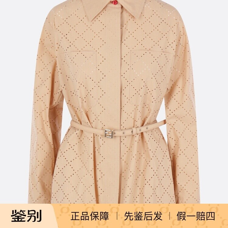 Fendi Women's Coat in Beige