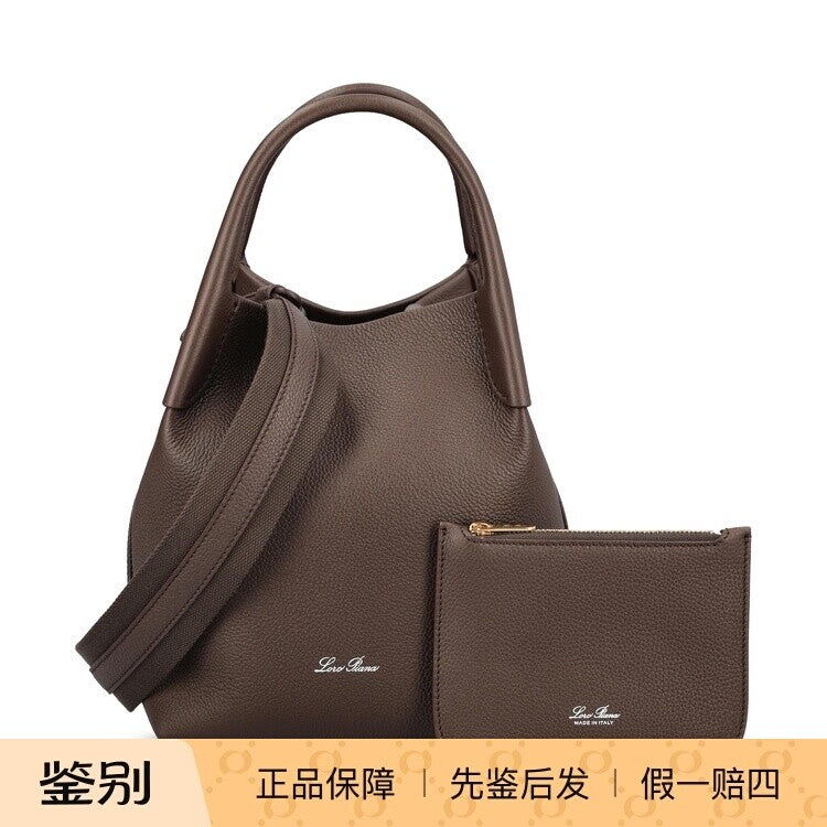 Loro Piana Women's Bale Small Shoulder Bag in Brown