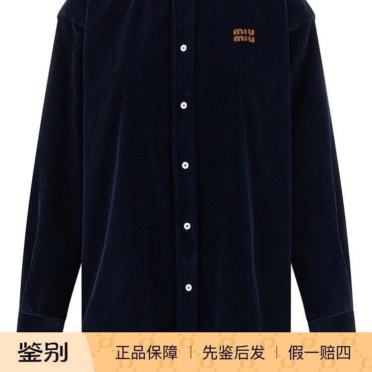 Miu Miu Women's Shirt in Blue