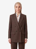 Max Mara Women's Pulvino Double-breasted Jacket in Brown