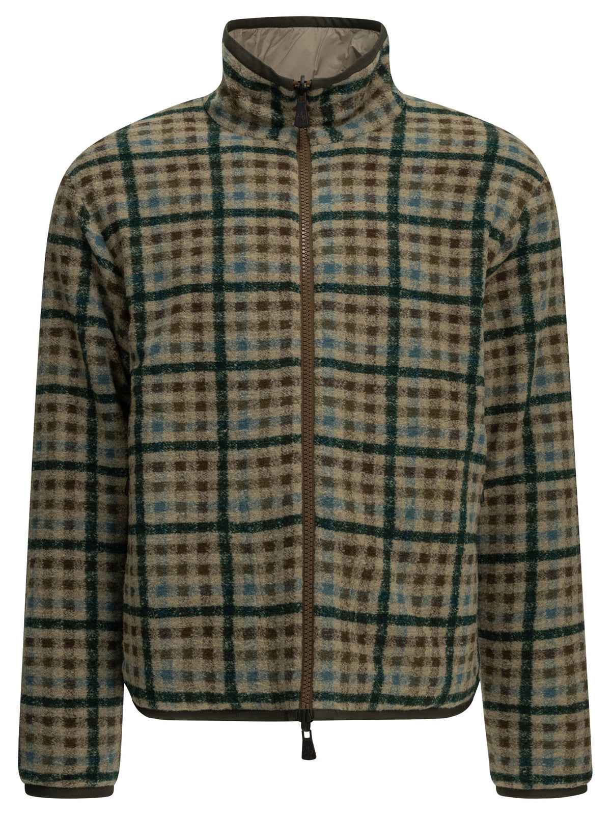 Moncler Grenoble Men's Reversible fleece jacket in Beige