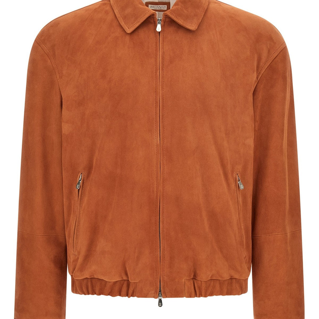Brunello Cucinelli Men's Leather Jacket