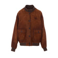 Miu Miu Women's Leather Jacket in Brown