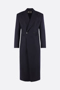 Saint Laurent Men's Coat in Marine