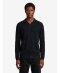 The Row Men's Black Ripley Polo Shirt in Black
