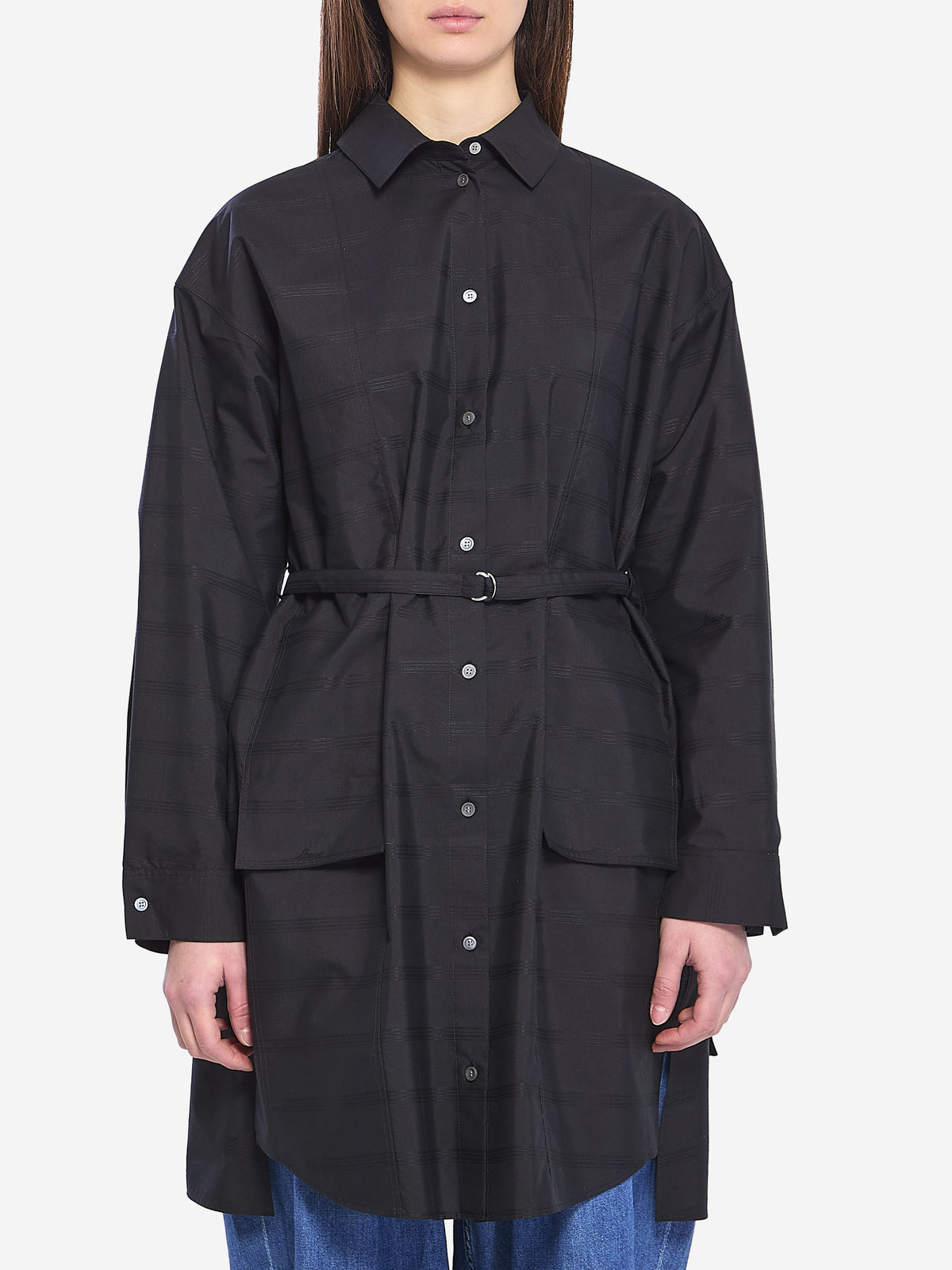 Loewe Women's Mini Shirt Dress in Black