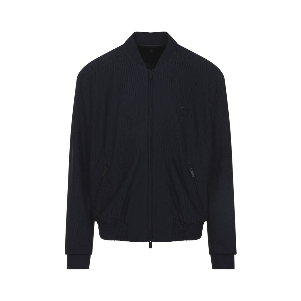 Giorgio Armani Men's Bomber Jacket in Blue