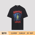 Balenciaga Men's Logo T-Shirt in Black