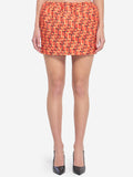 Gucci Women's Printed Mini Skirt in Orange