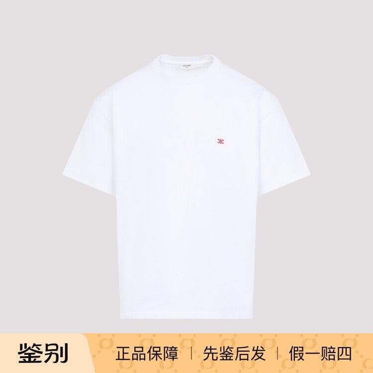 Celine Men's Logo T-Shirt in White
