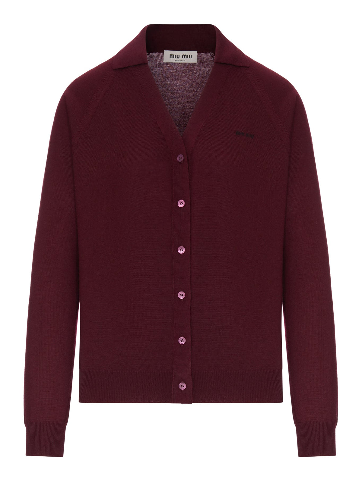 Miu Miu Women's CARDIGAN IN THE FINEST WOOL YARN in Black