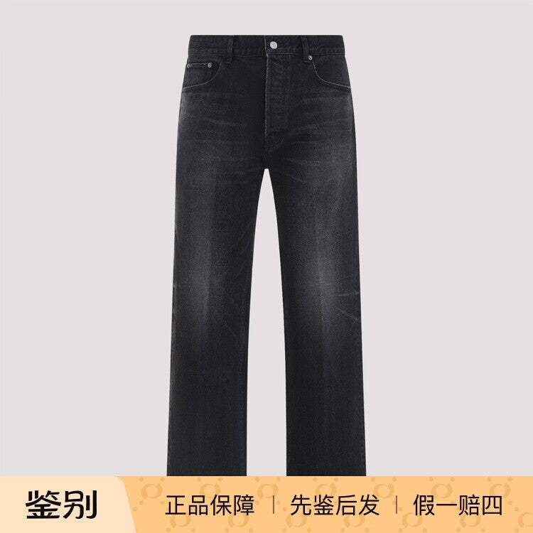 Celine Men's Boyfriend 001 Jeans in Black