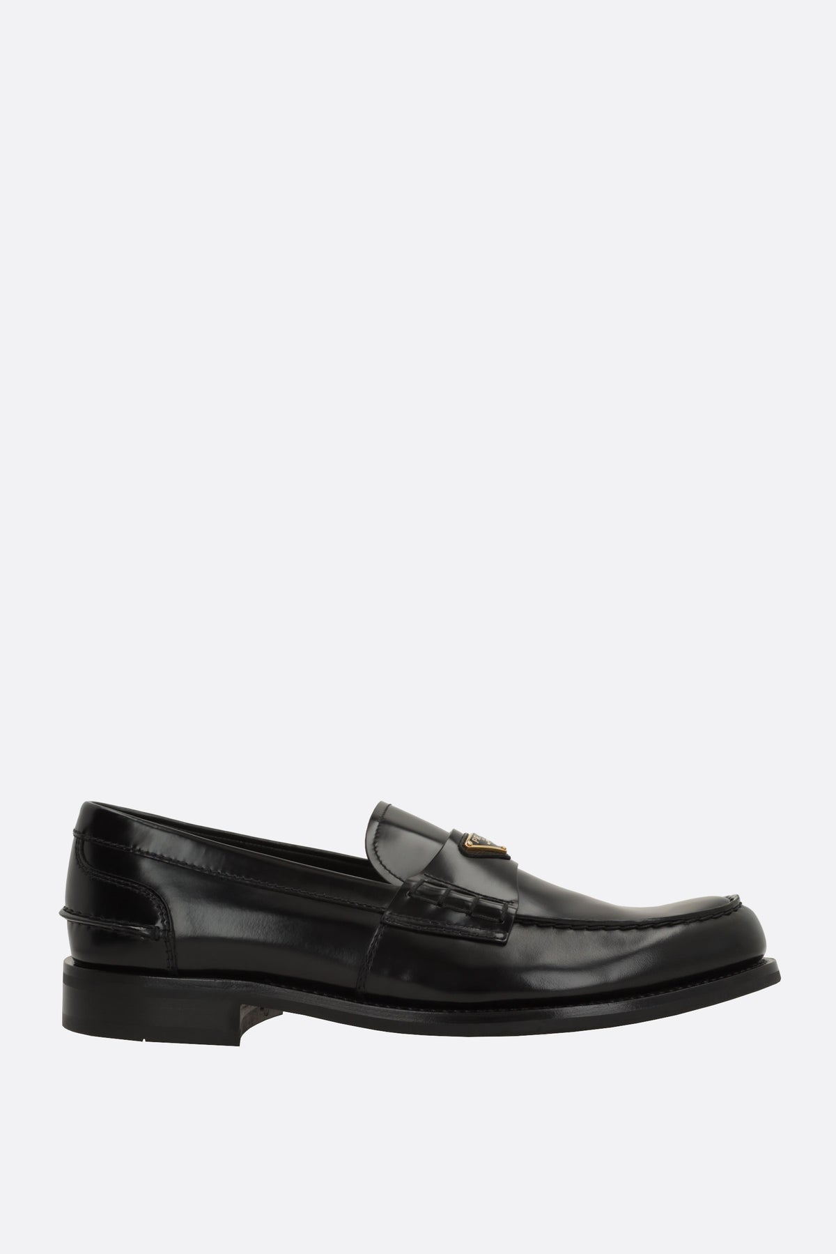 Prada Men's Loafers in Black Leather
