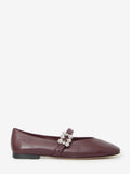 Roger Vivier Women's Efflorescence Ballerina in Bordeaux
