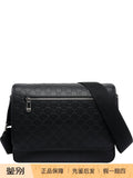 Gucci Men's Emblem Logo Bag in Black