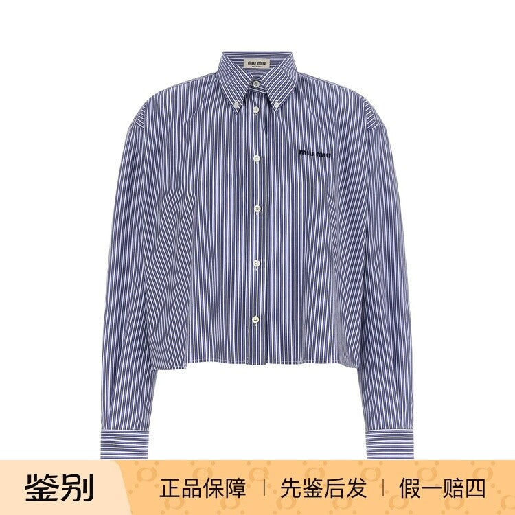 Miu Miu Women's Shirt in Blue