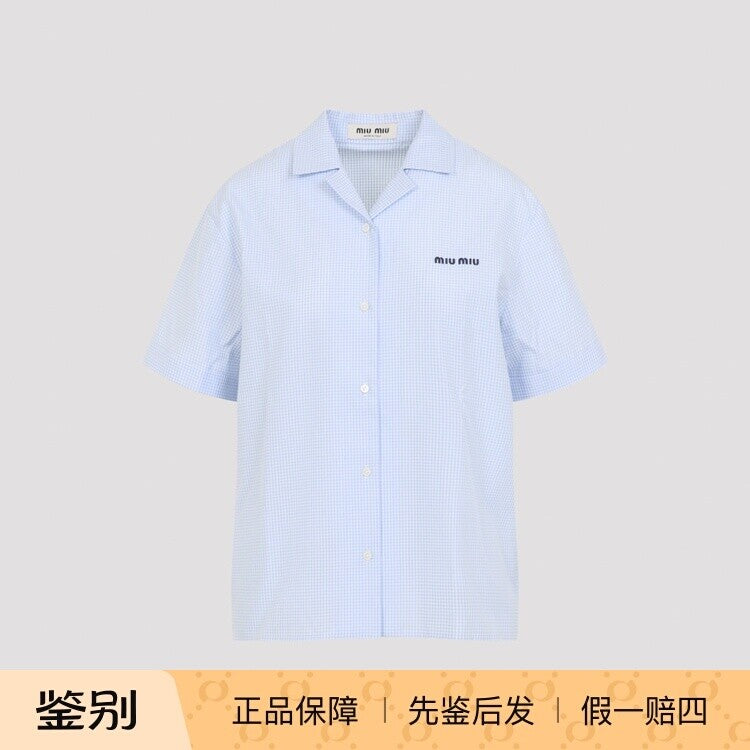 Miu Miu Women's Shirt in Blue