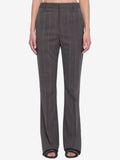 Bottega Veneta Women's Wool Trousers with Thin in Grey
