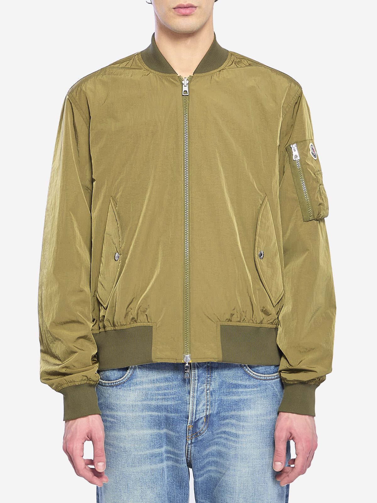 Moncler Men's Reversible Locovez Bomber Jacket in Green