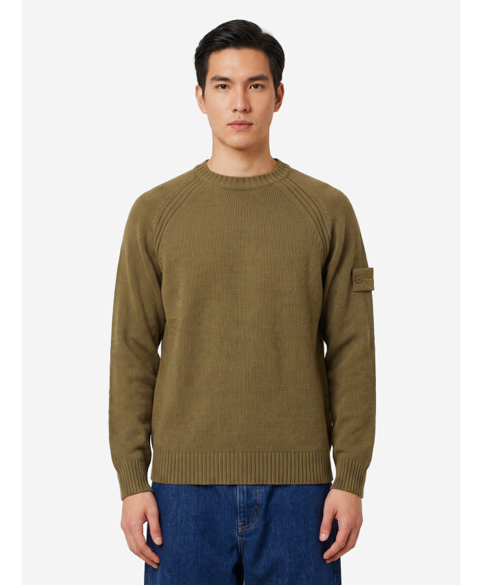 Stone Island Men's Military Green Ghost Sweater in Green