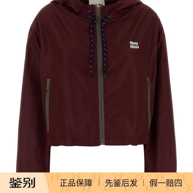 Miu Miu Women's Jacket in Burgundy