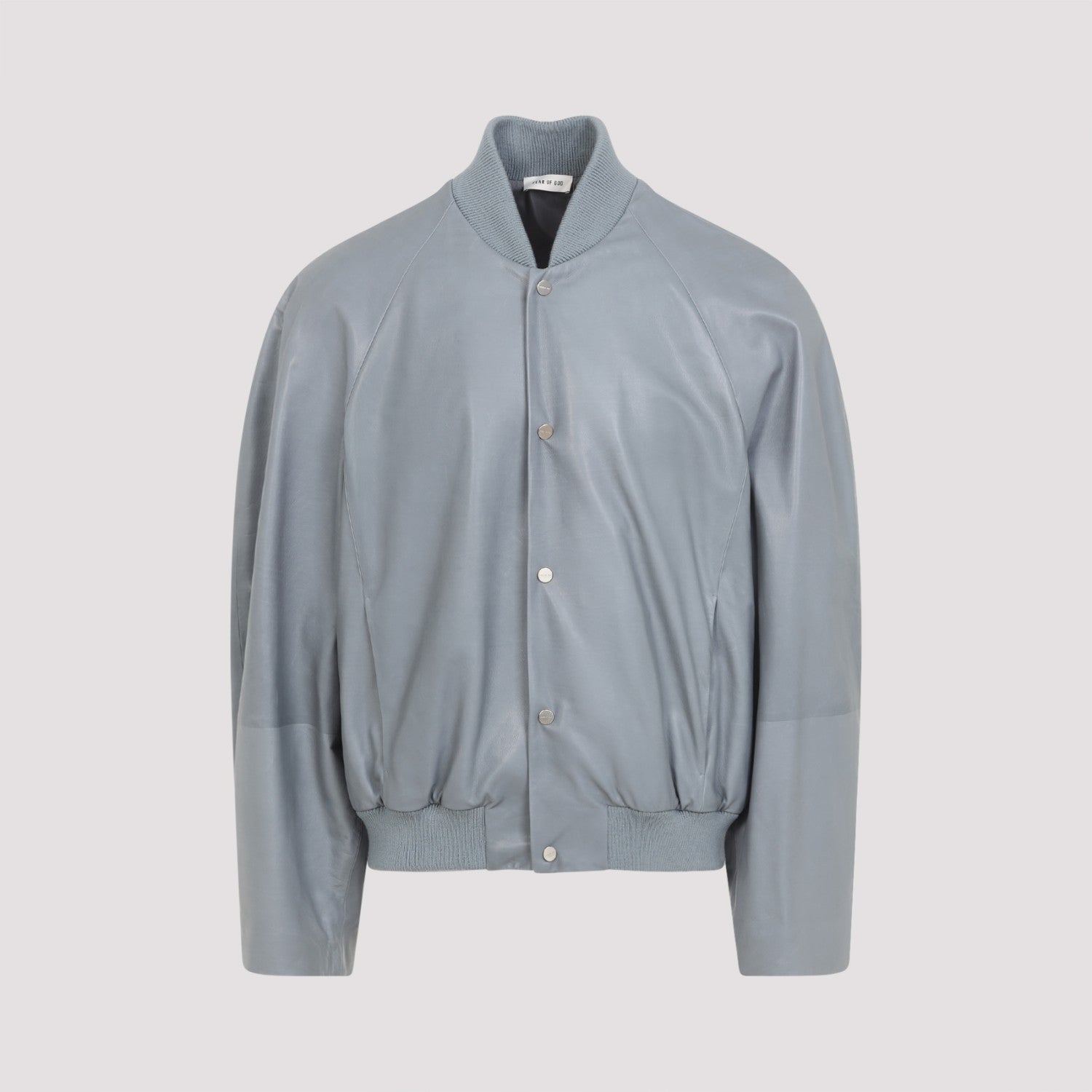 Fear of God Men's Leather Jacket in Grey