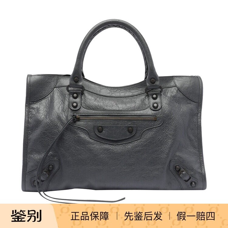 Balenciaga Women's Le City Medium Handbag in Grey