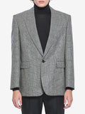 Saint Laurent Men's Wool Flannel Jacket in Black