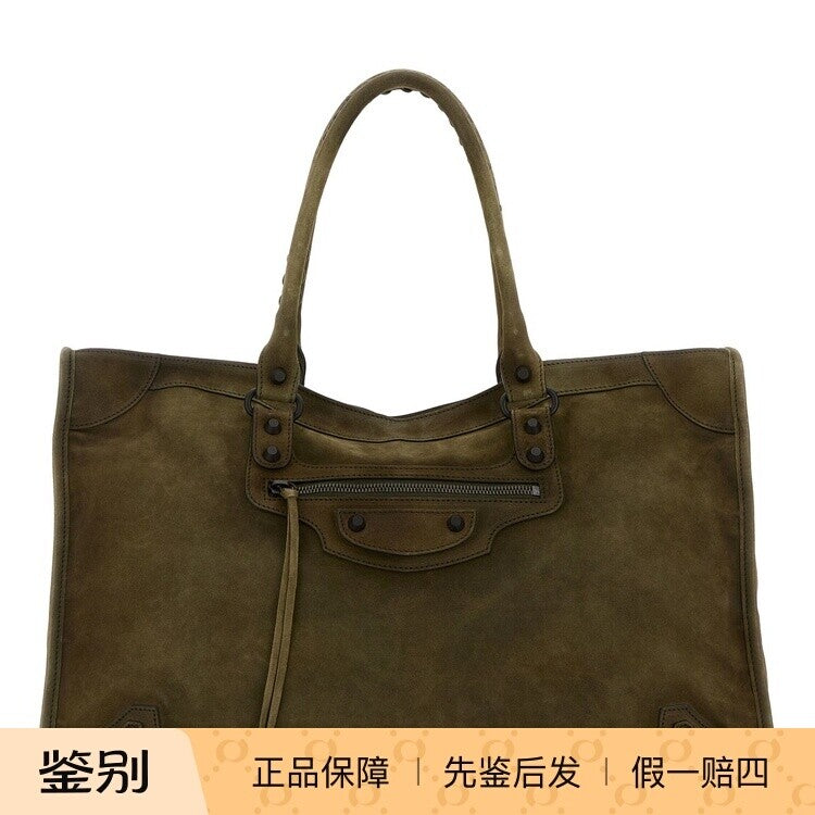 Balenciaga Men's Le City Large Bag in Green