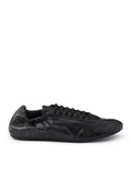 Prada Men's COLLAPSE LEATHER SNEAKERS in Black