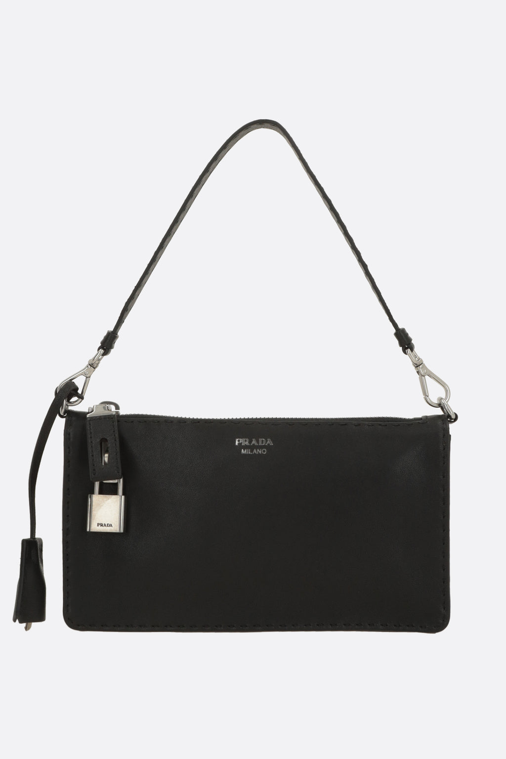 Prada Men's Top Handle Bag in Black