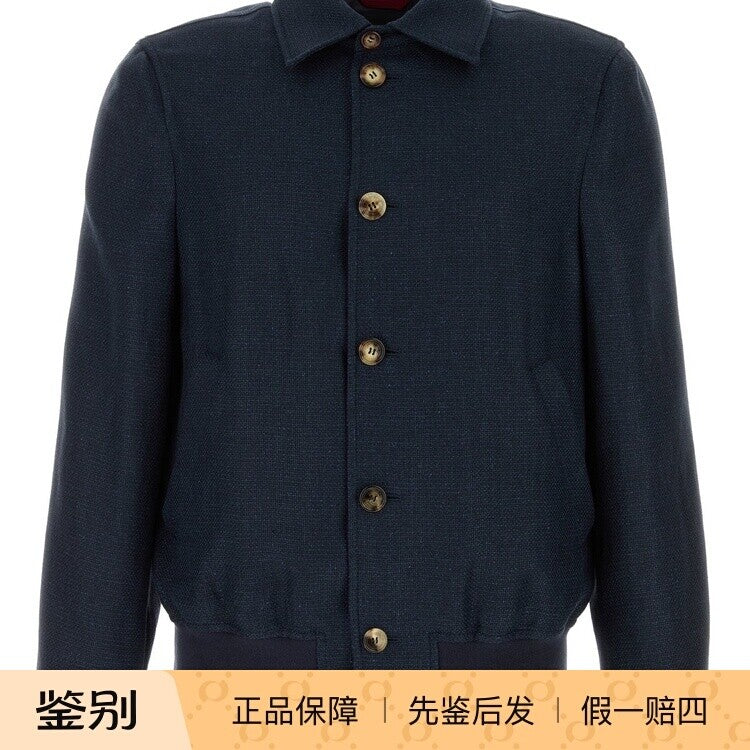 Brunello Cucinelli Men's Jacket in Blue