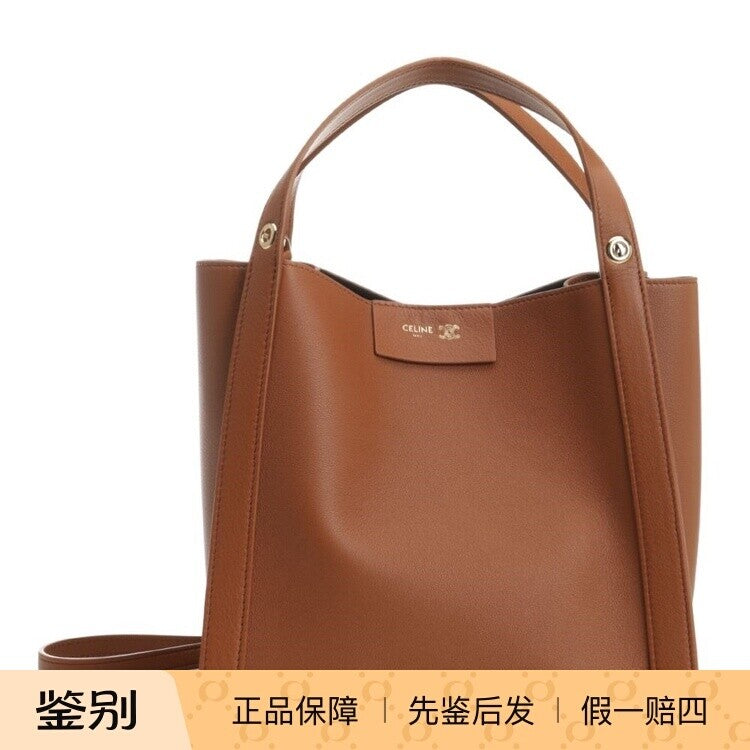 Celine Women's Cube Small Shoulder Bag in Brown