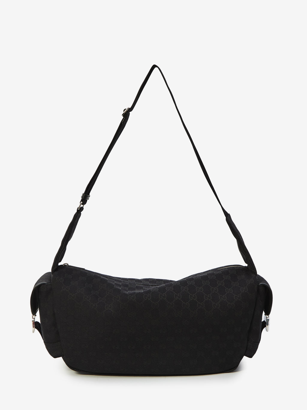 Gucci Men's GG Fabric Crossbody Bag Large in Black