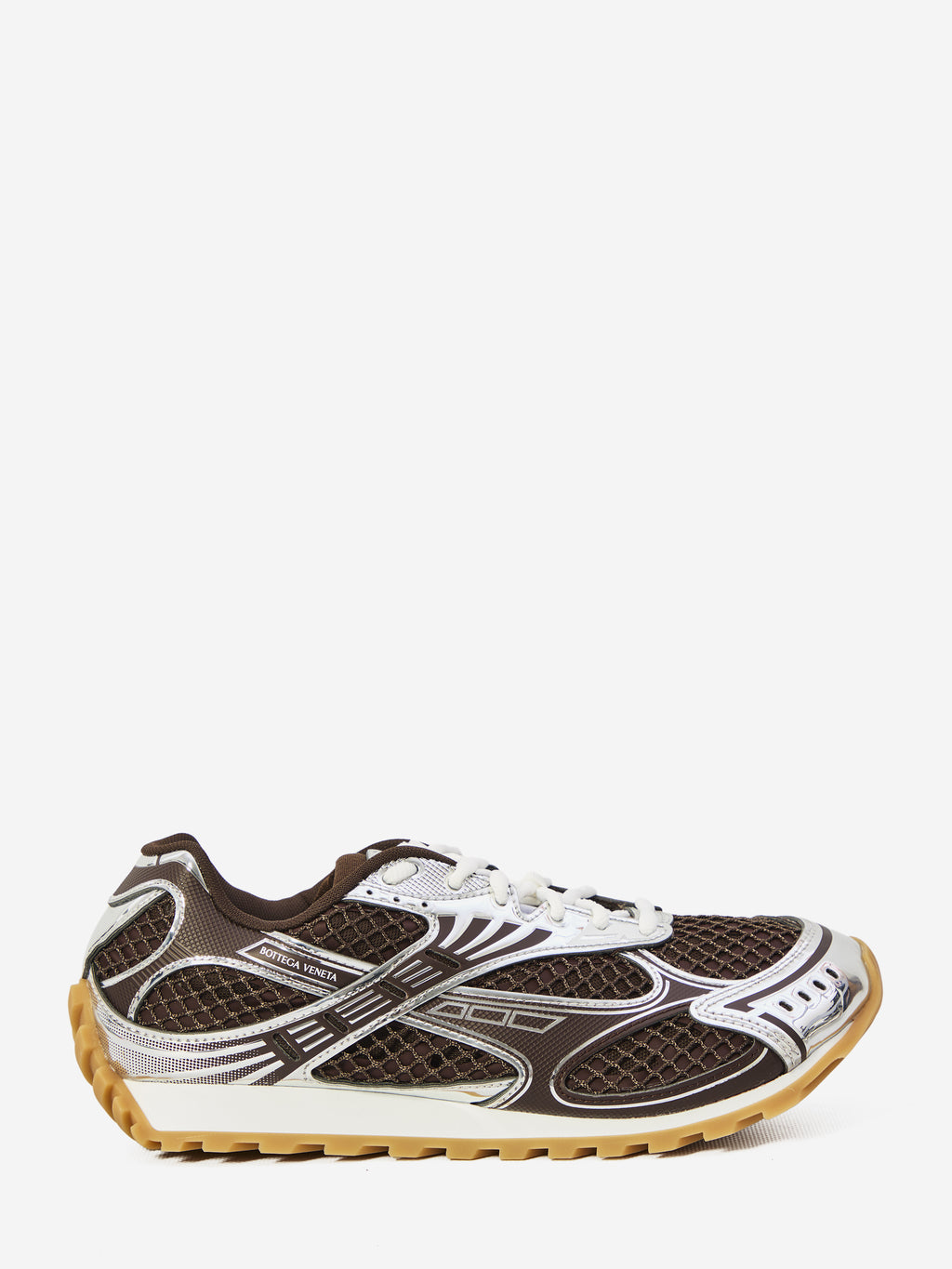 Bottega Veneta Men's Fondant Orbit Sneakers in Brown