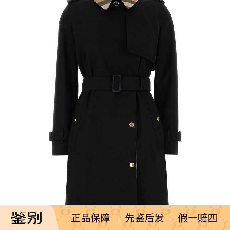 Burberry Women's Sandridge Trench Coat in Black