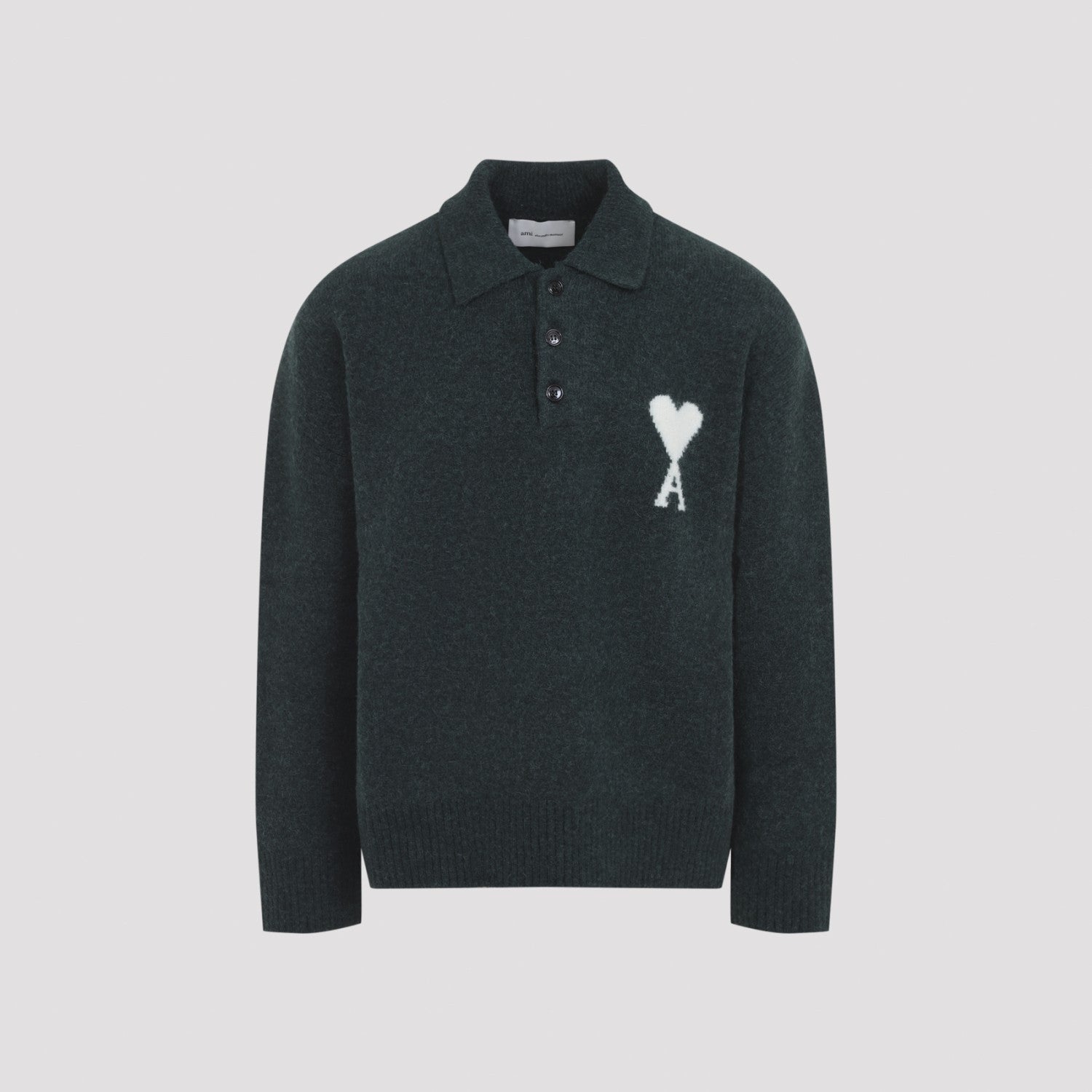 Ami Alexandre Mattiussi Ami Paris Adc Polo Shirt in Green