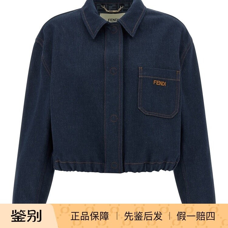 Fendi Women's Coat in Blue